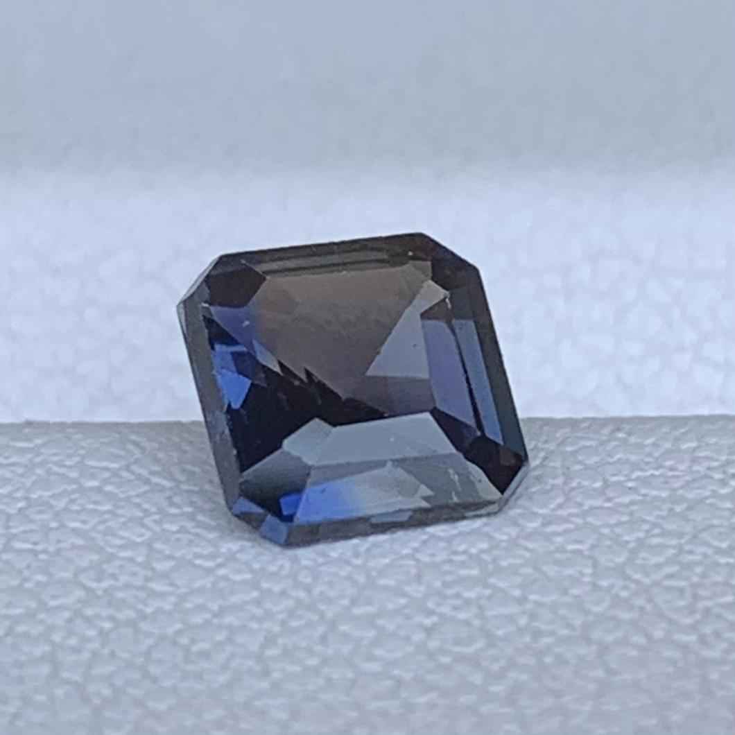 Bi-Color Sapphire 1.08ct Unheated  Natural Emerald Cut Two-Tone Sapphire Gemstone