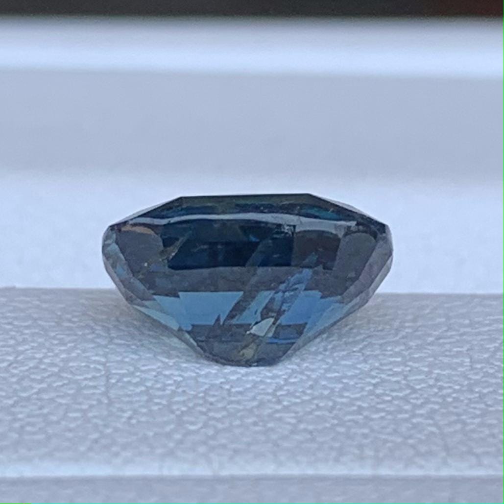 Teal Sapphire 2.65ct Unheated  Natural Cushion Cut Teal Sapphire Gemstone for Fine Jewelry