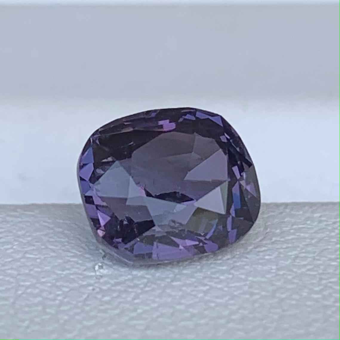 Purple Spinel 2.28ct Unheated  Natural Cushion Cut Violet Gemstone for Fine Jewelry