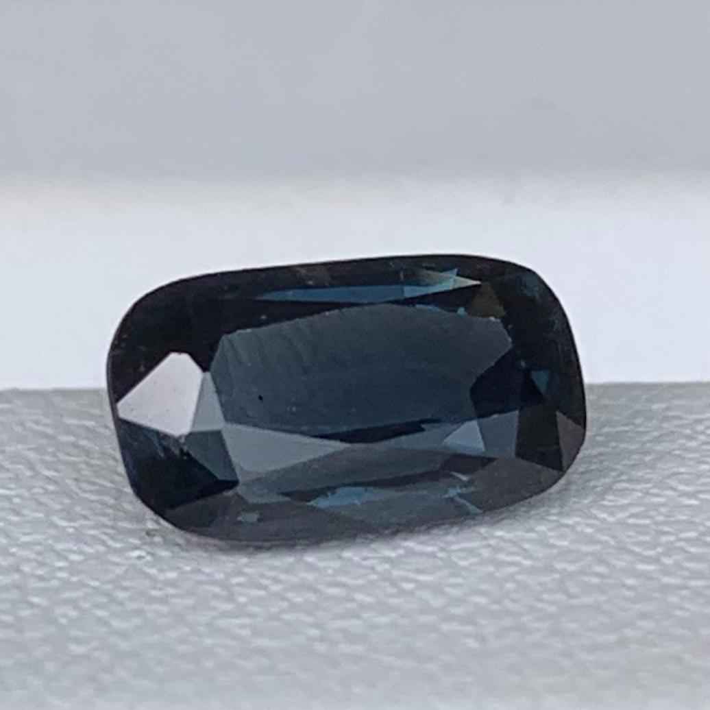 Marine Blue Spinel 1.63ct Unheated  Natural Long Cushion Cut Blue Gemstone for Fine Jewelry