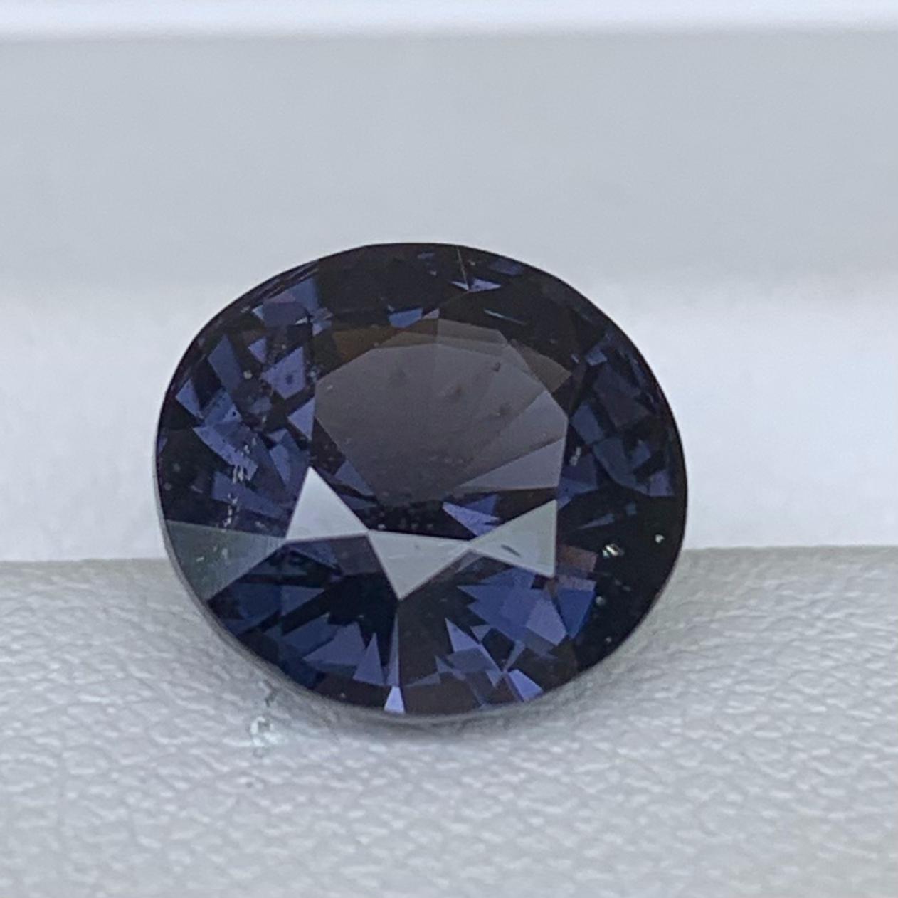 Color Change Spinel 3.80ct Unheated  Natural Oval Cut Purple to Blue Spinel Gemstone