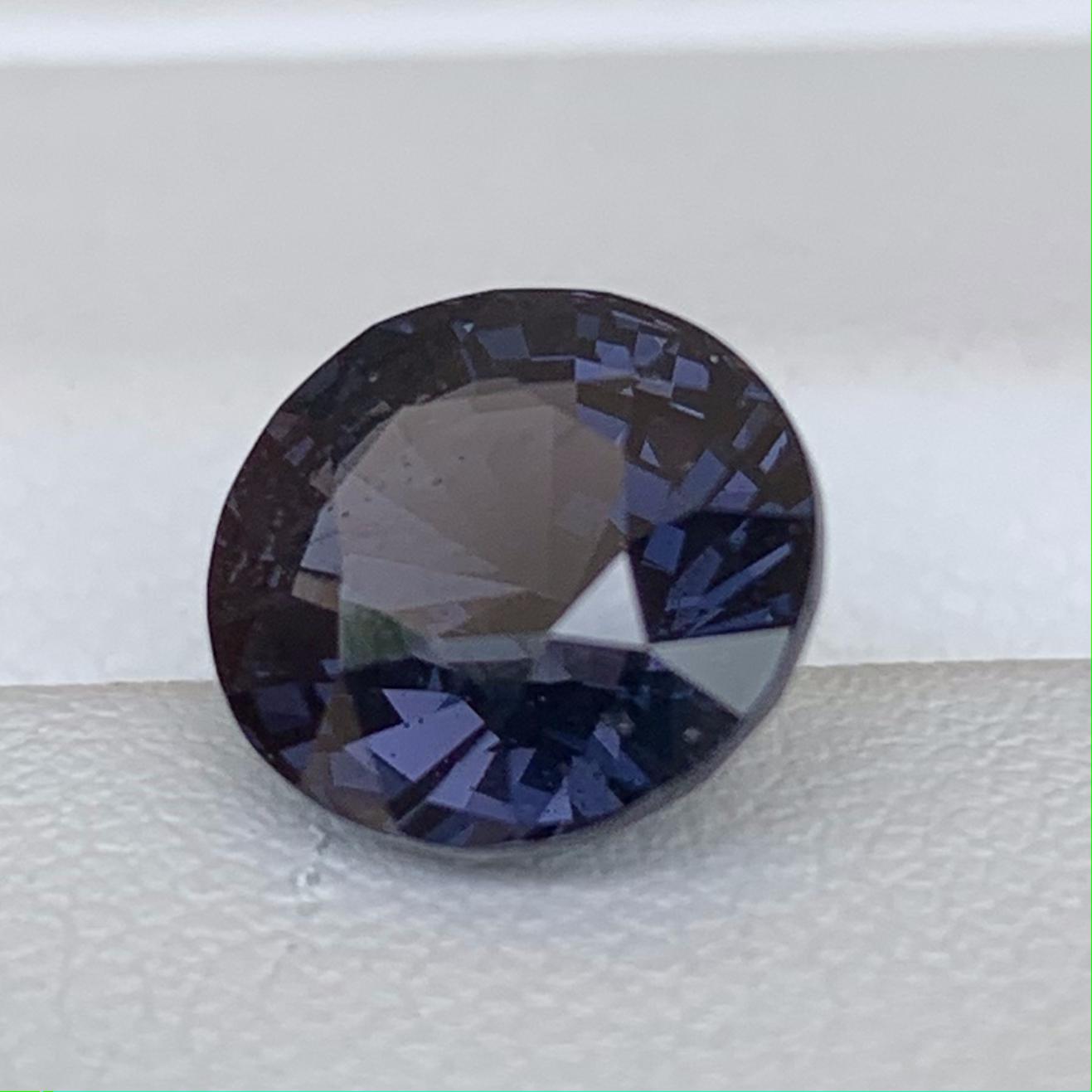 Color Change Spinel 3.80ct Unheated  Natural Oval Cut Purple to Blue Spinel Gemstone