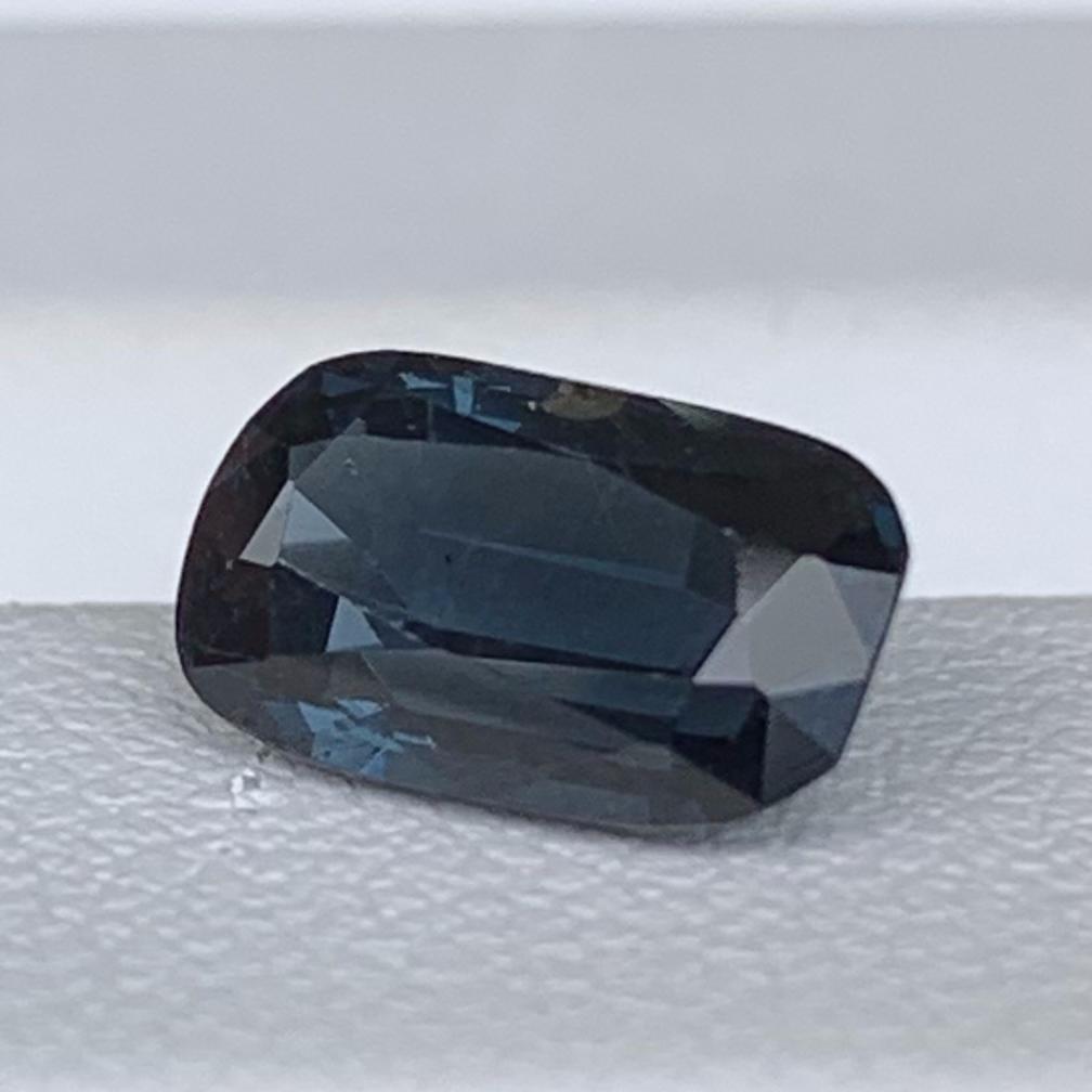 Marine Blue Spinel 1.63ct Unheated  Natural Long Cushion Cut Blue Gemstone for Fine Jewelry