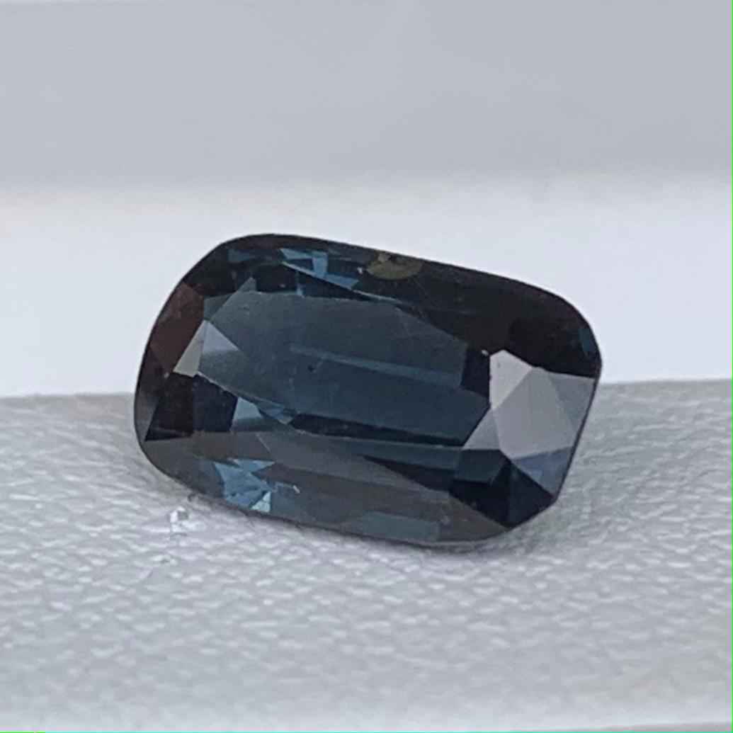Marine Blue Spinel 1.63ct Unheated  Natural Long Cushion Cut Blue Gemstone for Fine Jewelry