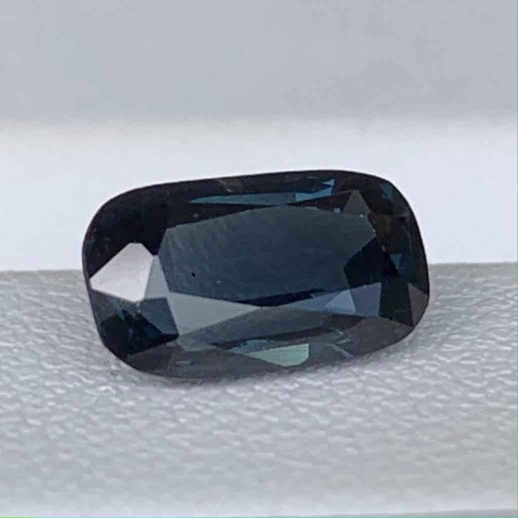 Marine Blue Spinel 1.63ct Unheated  Natural Long Cushion Cut Blue Gemstone for Fine Jewelry