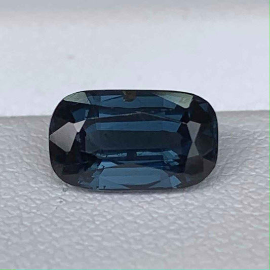 Marine Blue Spinel 1.63ct Unheated  Natural Long Cushion Cut Blue Gemstone for Fine Jewelry