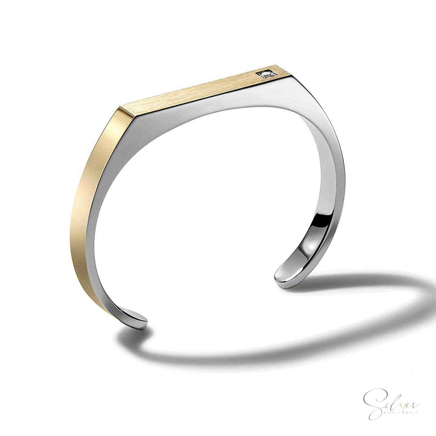 Hero Cuff Bangle - Men's Style Bangle, Custom Made Jewelry - Baza Boutique 