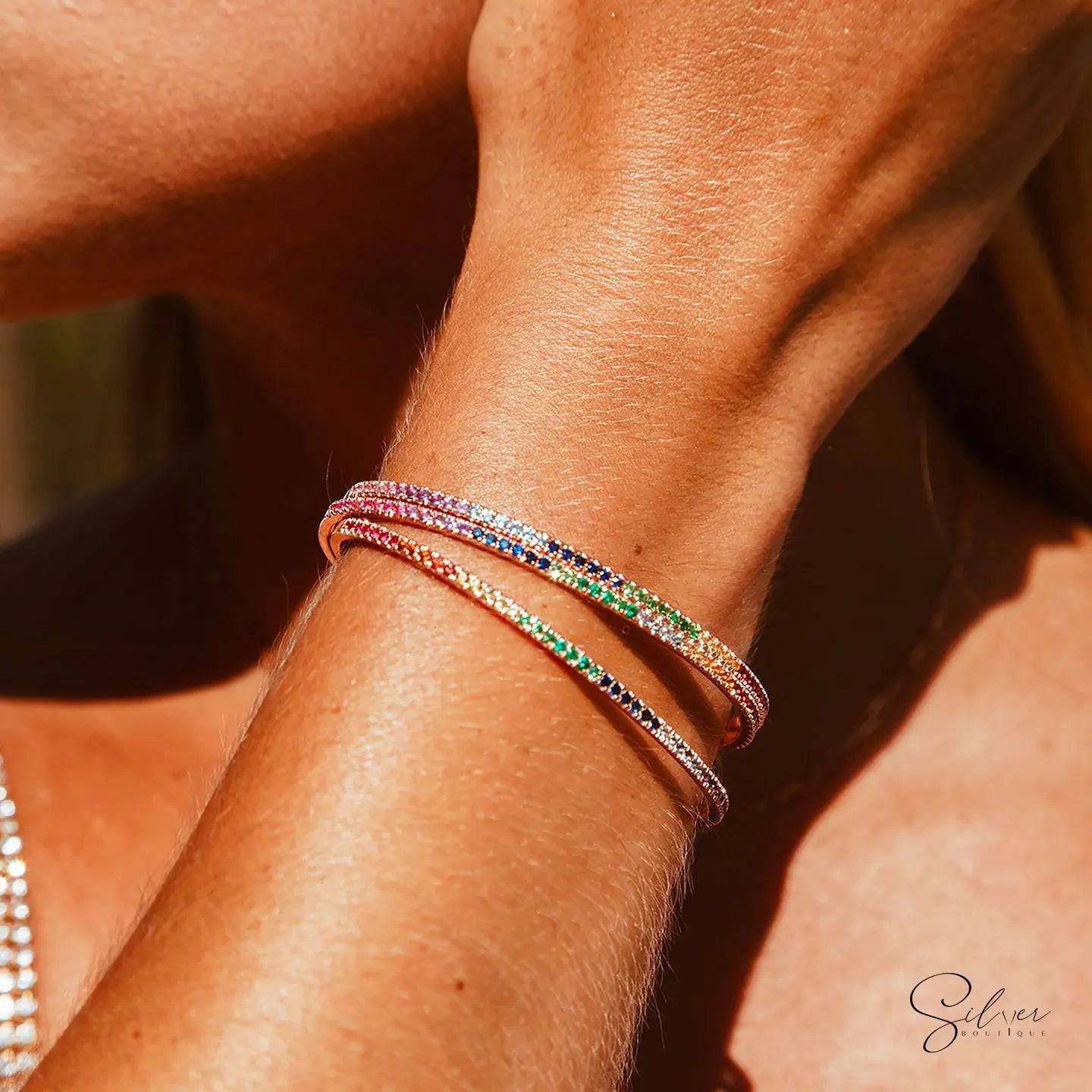 Rainbow Cuff Bangle