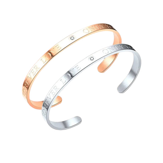 Signature Cuff Bangle for him , Personalized Open Cuff Bangle for her , Handwritten Bracelet, Custom Signature Bangle For Couple Collection - Baza Boutique 