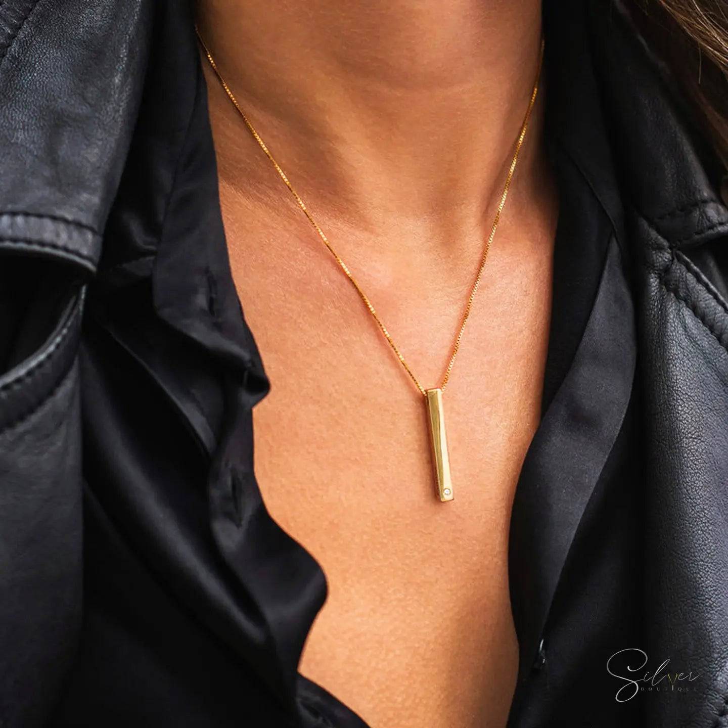Bar Stone Necklace
