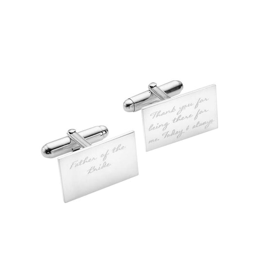 Engravable Cufflinks - Formal Wear, Gift For Him - Baza Boutique 