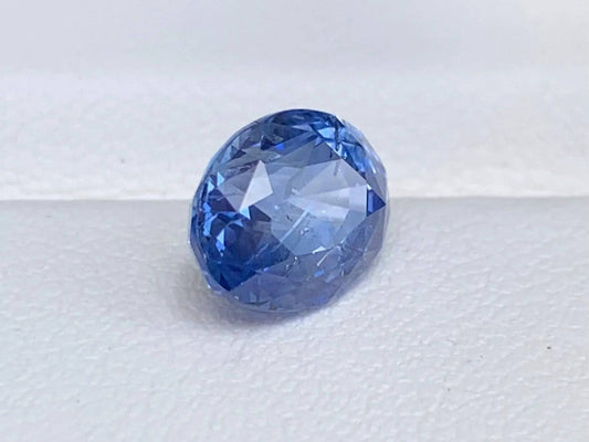 Blue sapphire 2.90 Cts, Natural Cornflower Blue Sapphire, Super Clarity Blue sapphire for Engagement ring, Ceylon Blue Sapphire Gift for her - Baza Boutique 