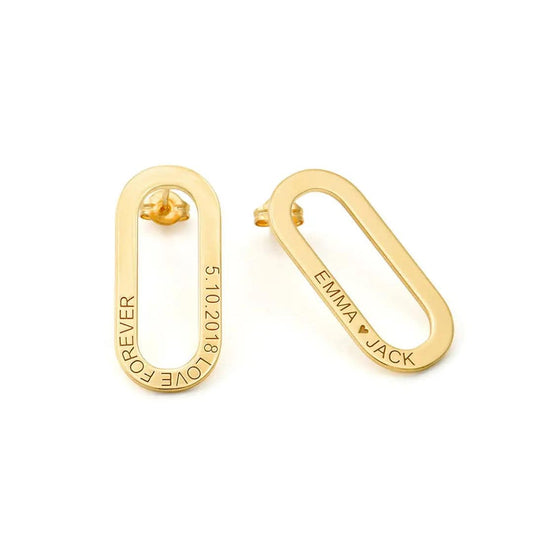 Clip earring, Clip On Earrings- Dainty Clip Ons- Marble Earrings Clip On - Baza Boutique 