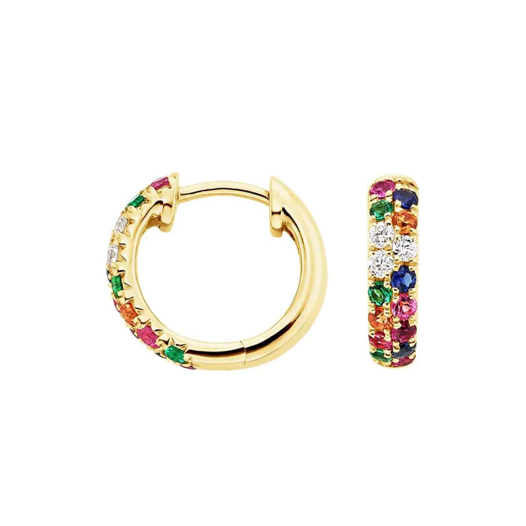 Rainbow Pocket Earrings - Baza Boutique