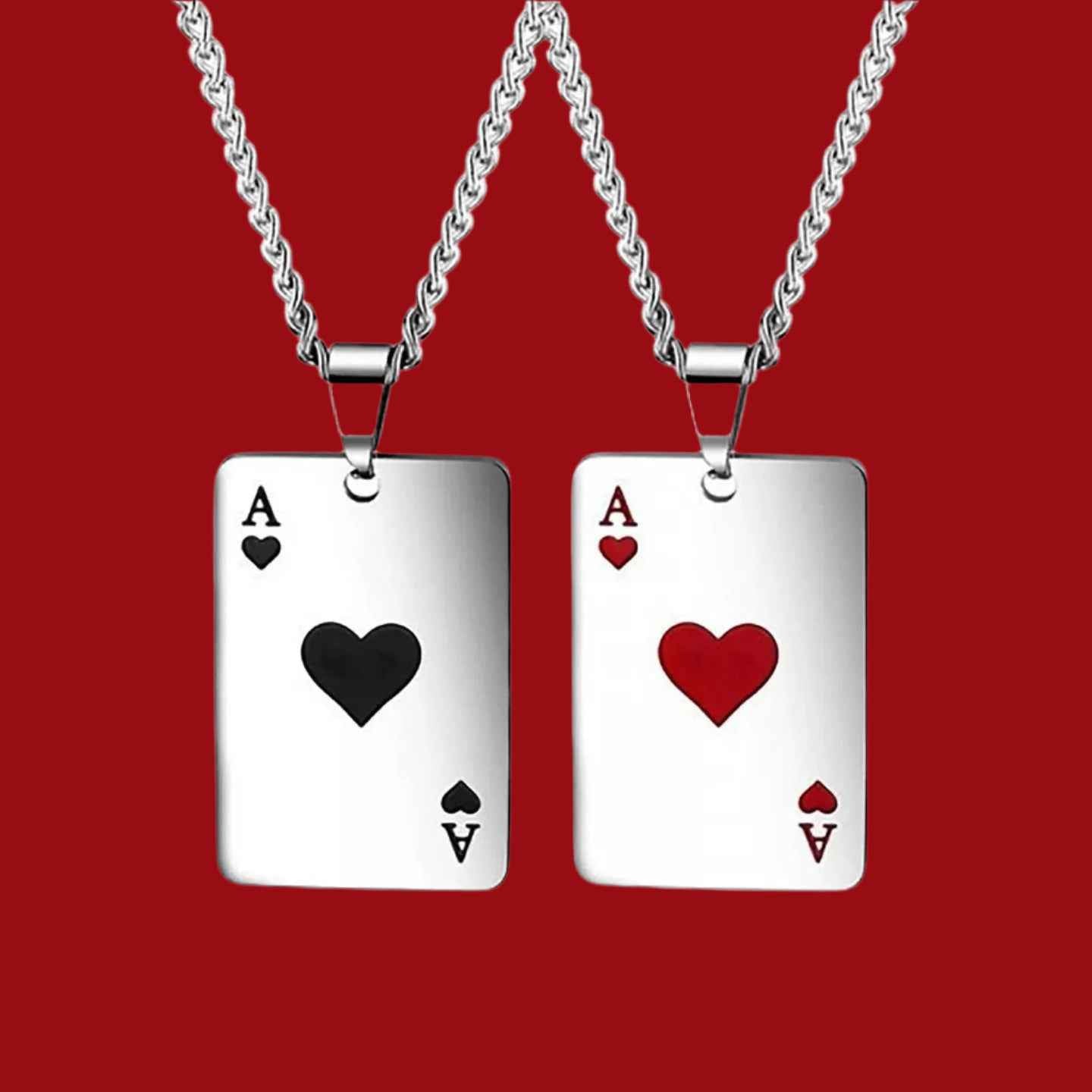Playing Card Pendant Necklace
