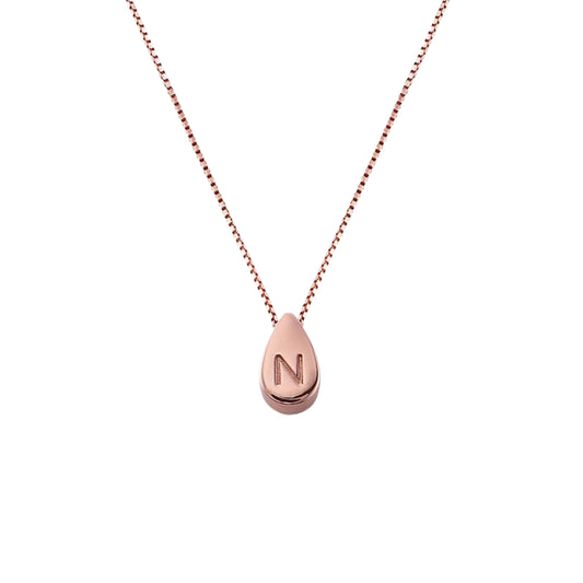 3D Drop Necklace - Engravable Handmade Jewelry from Her Collection - Baza Boutique 