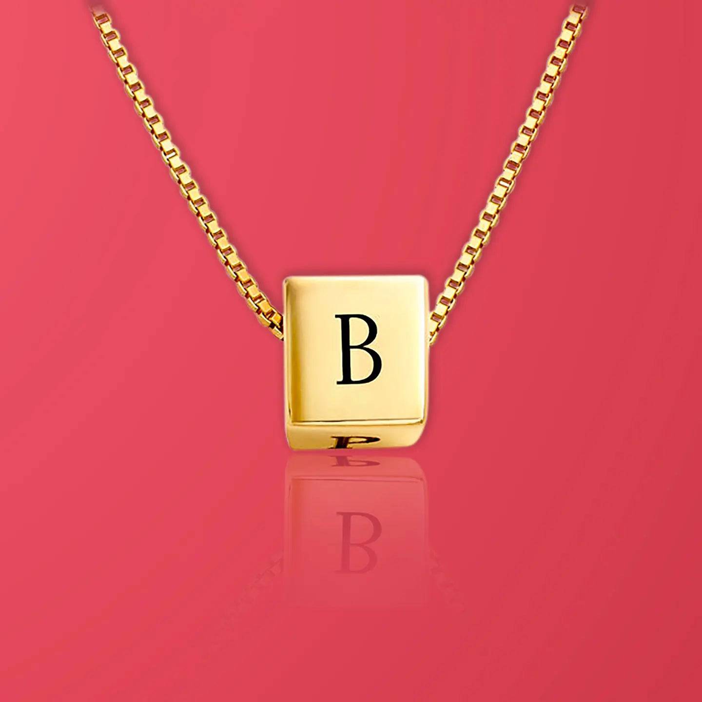 Personalized Cube Dice Necklace - Baza Boutique