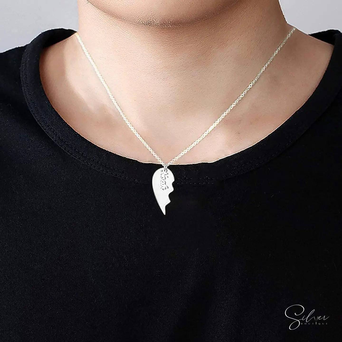 Heart Necklace Set  Material: 925 Silver
