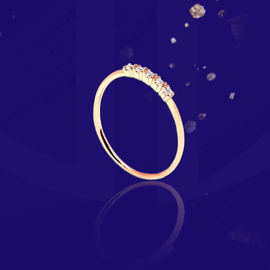 Dream Girl Ring • Colorful Crystal Ring • Minimalist Ring - Baza Boutique 