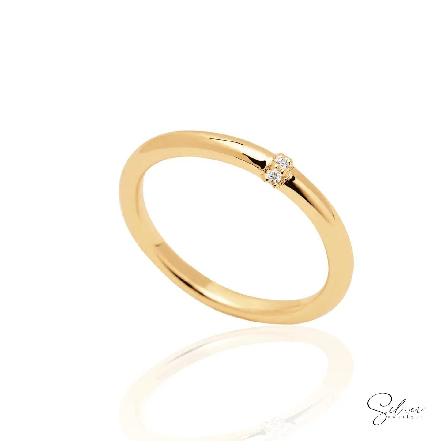 Minimal Birthstone Ring,Family Sterling Silver Ring, Marquise Birthstone Ring, Pear Birthstone, Minimal Baguette Diamond, Grandma Family Ring Gift, Mothers Day Gift - Baza Boutique 