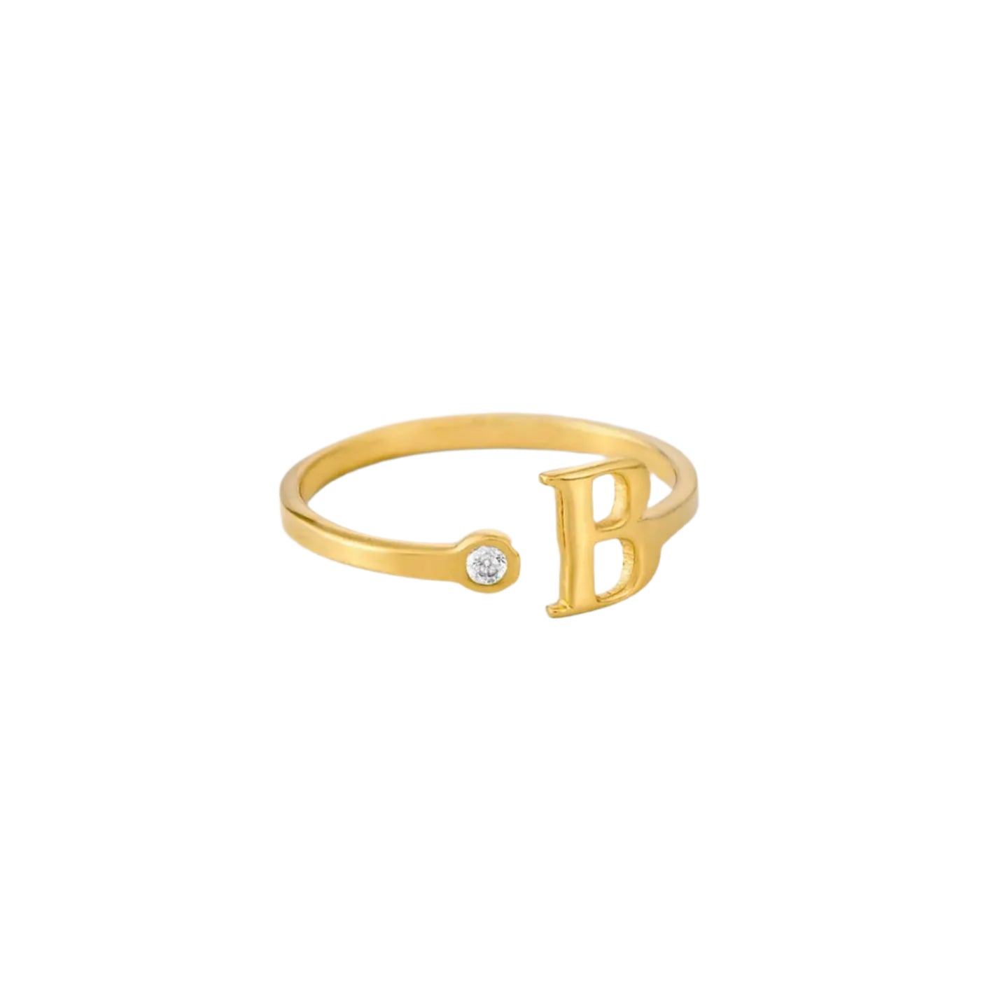 Open Initial Ring - Baza Boutique