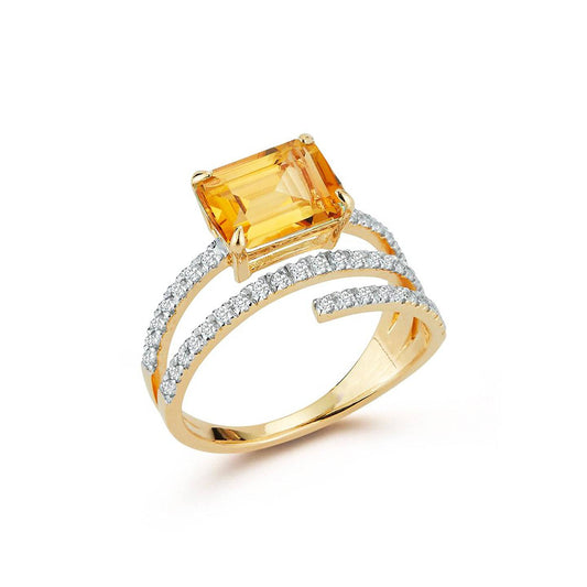 Double Swirl Ring - Custom Silver Jewelry for Her - Baza Boutique 