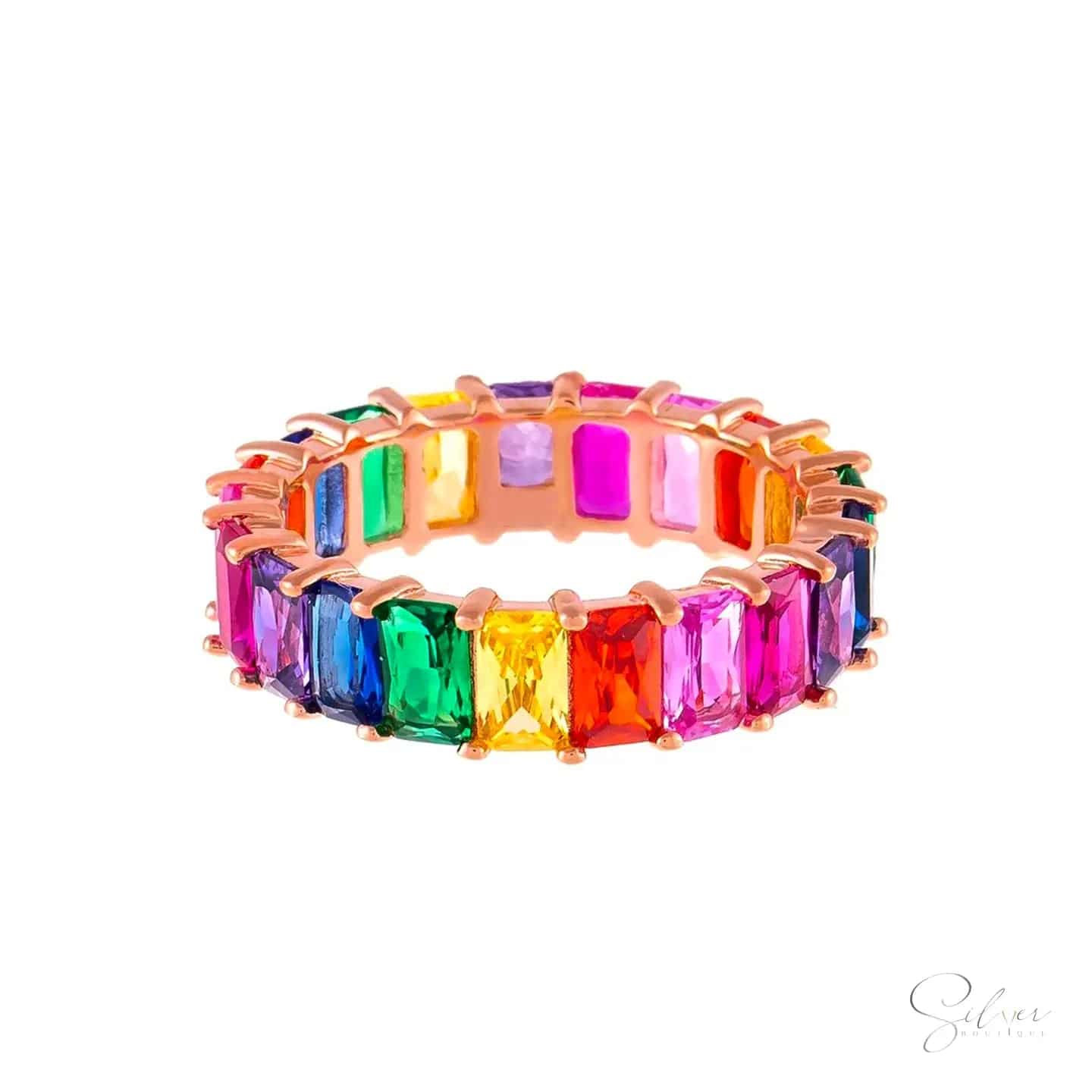 Rainbow Stacking Ring - Baza Boutique