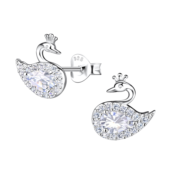 Swan Crystal Studs