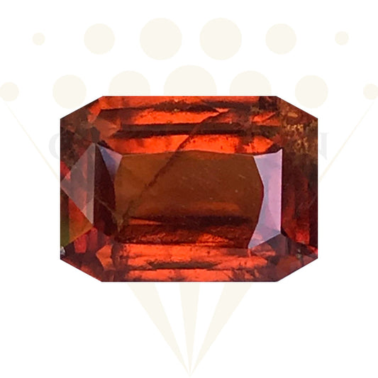 Hessonite Garnet 6.68 Carats, Garnet Gemstone, Gemstones for gift, Orange Garnet, Birthstone Jewelry, January Birthstone,Gift for her, Vedic - CeylonFineGemsCo