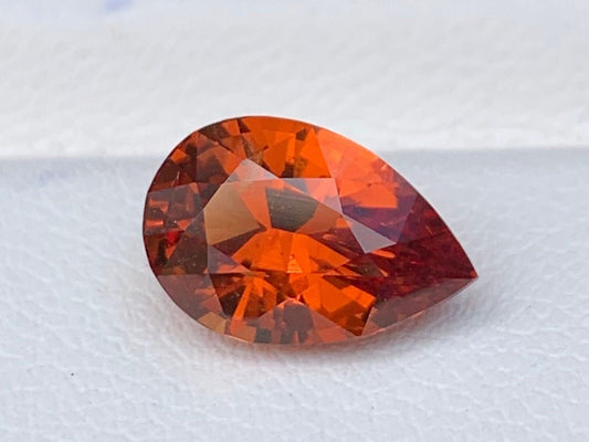 Hessonite Garnet 3.47 Cts, Natural Garnet Gemstone, Vedic Gemstones for gift, Fire Orange Garnet Gems, Red Garnet January Birthstone Gift - CeylonFineGemsCo